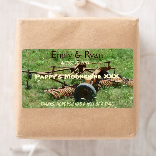 Grappig, Land Western, Bier / Wijn Etiket (Insitu)