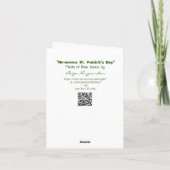 Grappig lange Ierse verhalen kort maken Kaart (Achterkant)