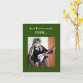 Grappig lange Ierse verhalen kort maken Kaart (Gele Bloem)