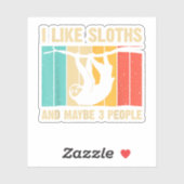 Grappig, langwerpig ontwerp voor Mannen met lange Sticker (Vel)