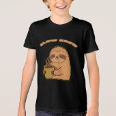 Grappig Langzaam Getrokken Luiaard T-shirt (Voorkant)