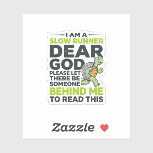 Grappig Langzaam Lopende Schildpad Citaat Vintage Sticker (Vel)