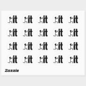 Grappig, las het | Welder Graphic Designs geschenk Ronde Sticker (Vel)