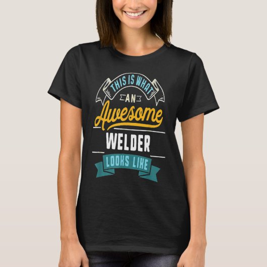 Grappig lasser Shirt Geweldige beroep Graduati (Voorkant)