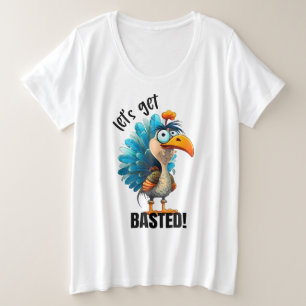 Grappig Laten we Basted Grote Maat T-shirt
