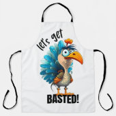 Grappig Laten we Basted Schort (Voorkant)