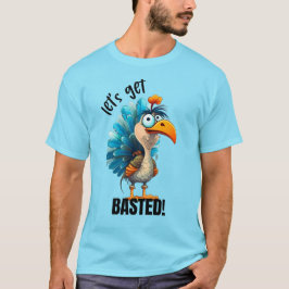 Grappig Laten we Basted T-shirt