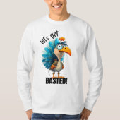 Grappig Laten we Basted T-shirt (Voorkant)
