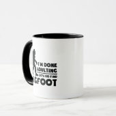 Grappig Laten we Bigfoot Cadeau Zoeken Mok (Voorkant links)