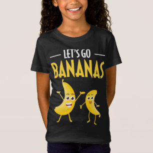 Grappig Laten we gaan bananen Humor banaan tropisc T-shirt