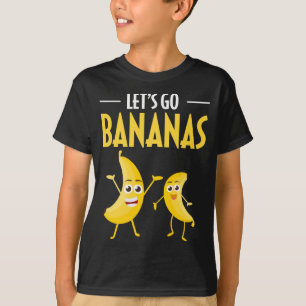Grappig Laten we gaan bananen Humor banaan tropisc T-shirt