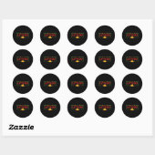 Grappig, laten we gaan Taco 10 Ronde Sticker (Vel)