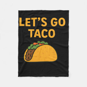 Grappig, laten we gaan Taco 11 Fleece Deken