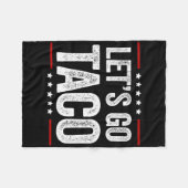 Grappig, laten we gaan Taco 22 Fleece Deken (Voorkant (Horizontaal))