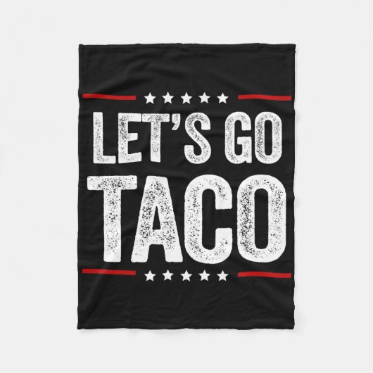 Grappig, laten we gaan Taco 22 Fleece Deken (Voorkant)
