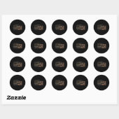 Grappig, laten we gaan Taco 3 Ronde Sticker (Vel)
