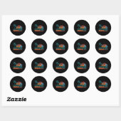 Grappig Laten we gaan Taco 51 Ronde Sticker (Vel)