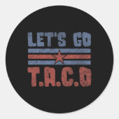 Grappig Laten we gaan Taco 55 Ronde Sticker (Voorkant)