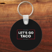 Grappig Laten we gaan Taco 57 Sleutelhanger (Voorkant)