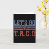 Grappig Laten we gaan Taco 58 Kaart (Gele Bloem)