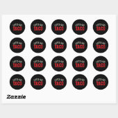 Grappig Laten we gaan Taco Meme Ronde Sticker (Vel)