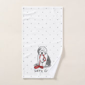 Grappig, laten we gaan! Walk Old English Sheepdog Bad Handdoek (Handdoek)