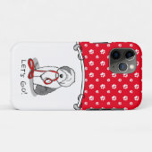 Grappig, laten we gaan! Walk Old English Sheepdog Case-Mate iPhone Case (Achterkant (horizontaal))