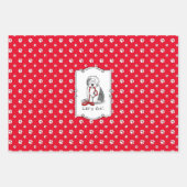 Grappig, laten we gaan! Walk Old English Sheepdog  Inpakpapier Vel (Voorkant)