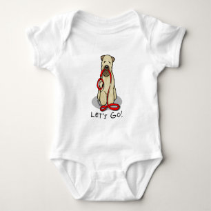 Grappig, laten we gaan! Walk Wheaten Terrier (met  Romper