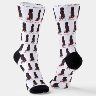 Grappig Laten we gaan! Wandelende Affenpinscher (Z Sokken