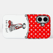 Grappig Laten we gaan! Wandelende Dalmatiër (zwart Case-Mate iPhone Case (Achterkant (horizontaal))