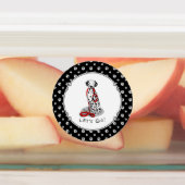 Grappig Laten we gaan! Wandelende Dalmatiër (zwart Labels (Aangebracht)