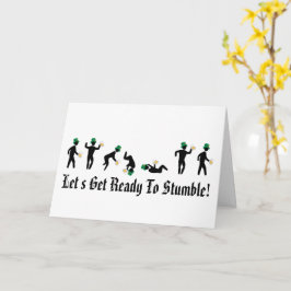 Grappig Laten we ons klaar maken om St. Patrick's Kaart