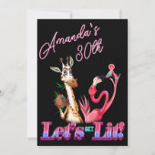 Grappig Laten we verlicht neon cocktail verjaardag Kaart (Voorkant)