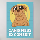 Grappig Latin Classroom Poster - Canis Meus (Voorkant)