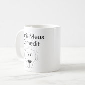Grappig latin leraar cadeau - mijn hond at het koffiemok (Voorkant links)