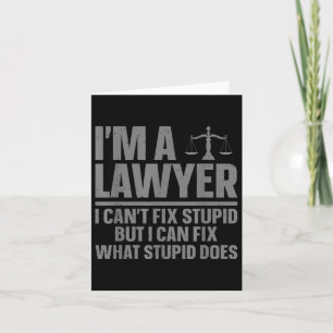 Grappig Lawyer Design voor Mannen Vrouwen Law Scho Kaart