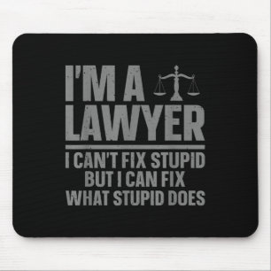 Grappig Lawyer Design voor Mannen Vrouwen Law Scho Muismat