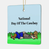 Grappig Lazy Day of The Cowboy Ornament (Links)