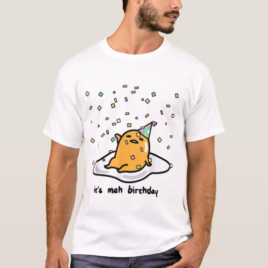 Grappig Lazy Egg Verjaardag T-shirt (Voorkant)