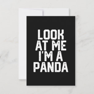 Grappig Lazy Panda, kijk me aan als een Panda Bedankkaart