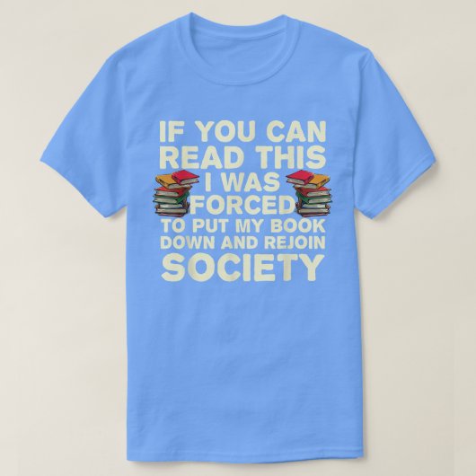Grappig lees boeken voor mannen Boekhouding T-shirt (Design voorkant)