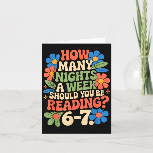 Grappig leesboek leraar 67 zes zeven meme kaart (Voorkant)