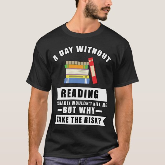 Grappig leesontwerp t-shirt (Voorkant)