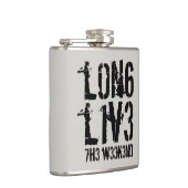 Grappig Leetspeak Lang leve het weekend Heupfles (Rechts)