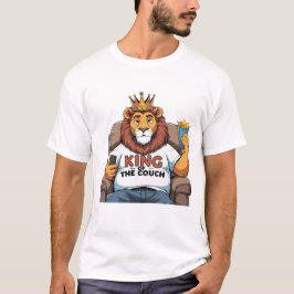 Grappig Leeuw Papa T-Shirt - Koning van de bank