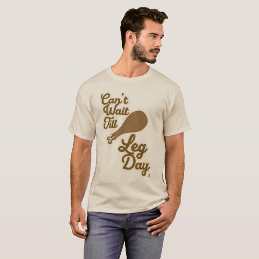 Grappig Leg Day Thanksgiving ontwerp T-shirt (Voorkant volledig)