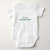 Grappig Lelijk Kersttrui Baby Bodysuit (Achterkant)