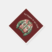 Grappig Lelijk Kersttrui Vakantie Feest Servet (Hoek)