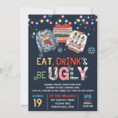 Grappig Lelijk Trui Kerstfeest Kaart (Voorkant)